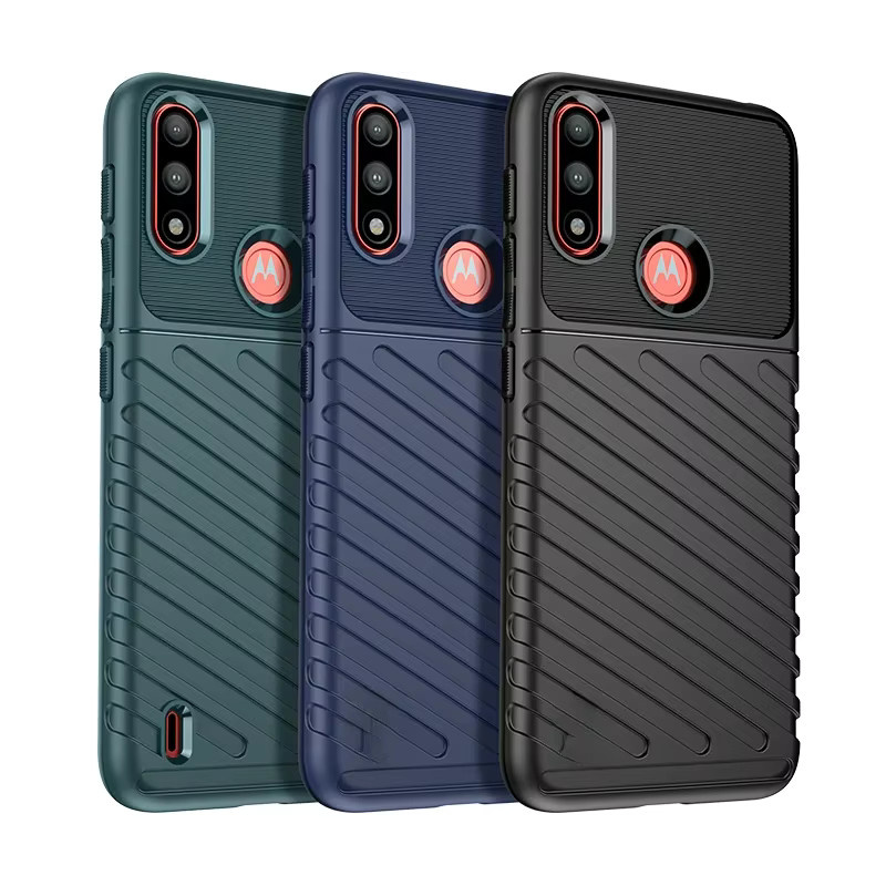 Stoßfeste Silikon Schutzhülle für Lenovo Moto E7 Power, E7i Power und Lenovo K13 in Blau - Bild 6