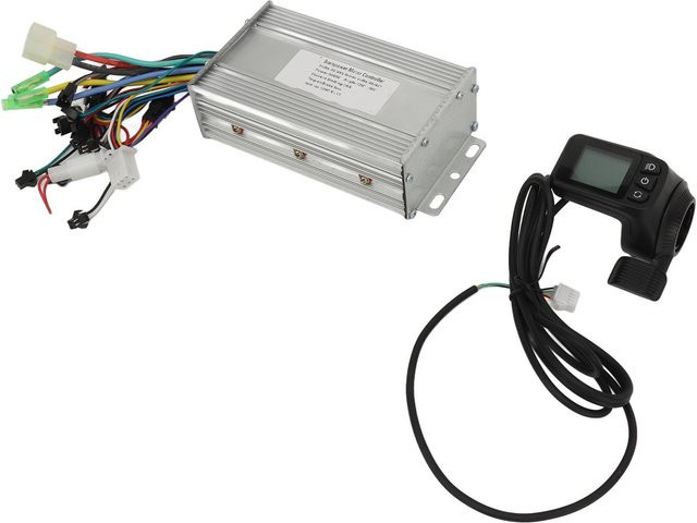 Igeteck Elektrofahrrad Controller Kit mit LCD Display in Grau/Silber, 36V/48V 500W 28A - Bild 1