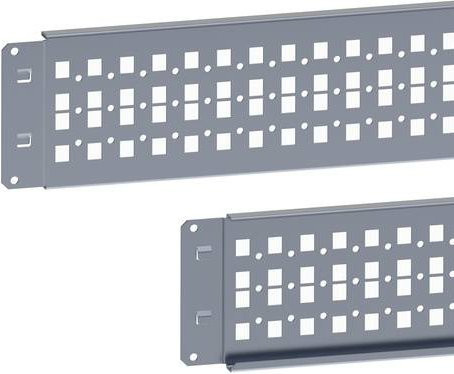 Schneider Electric Spacial SF/SM Schnellmontage-Quertraversen, Grau, H: 400 mm, B: 120 mm - Bild 1