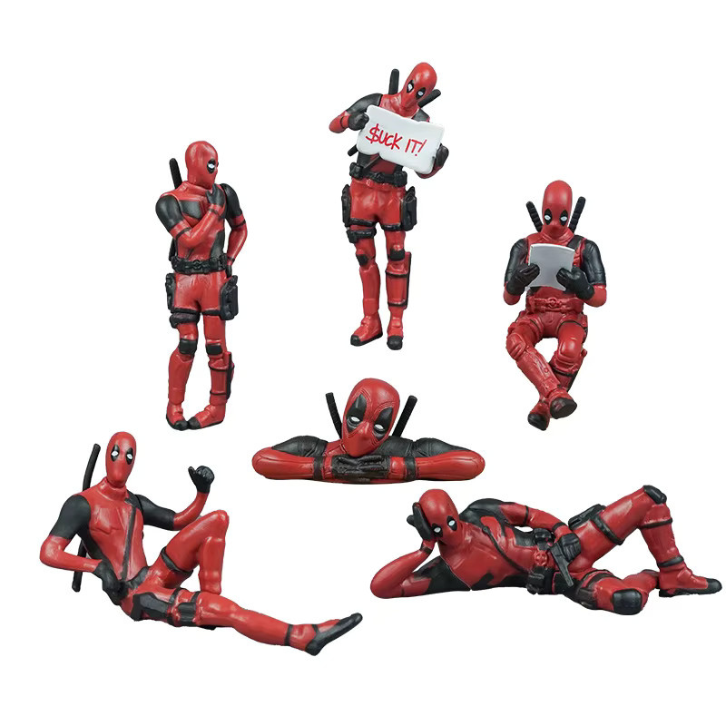 Bandai Marvel Deadpool Action Figure, Einzelfigur, Rot, Kunststoff - Bild 4