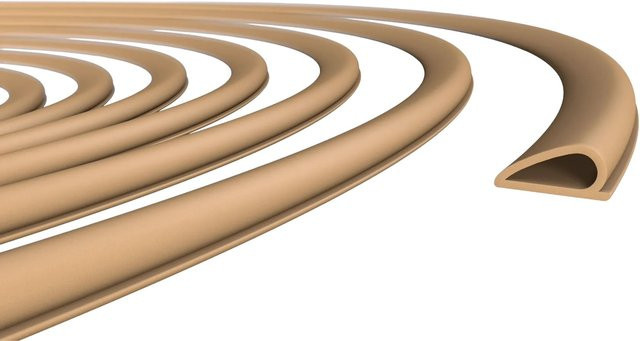Roro Universaldichtung ACA 5792 selbstklebend Beige Profil D wetterfest Kunststoff Breite: 10 mm, Länge: 5 m - Bild 1