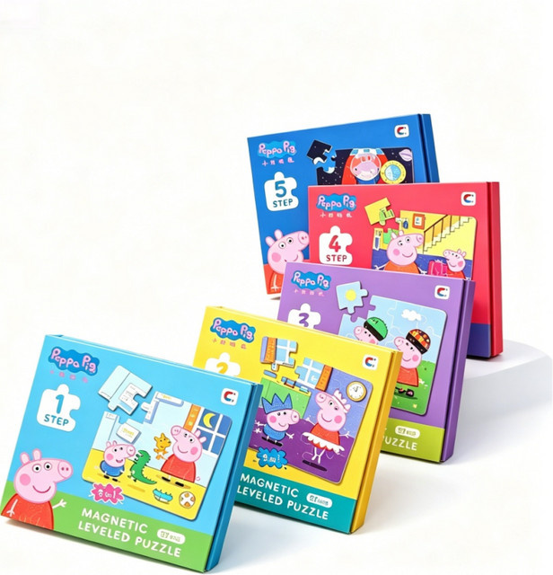 Hasbro Peppa Pig Magnetisches Puzzle-Buch, 15 Muster, Lernspielzeug - Bild 1