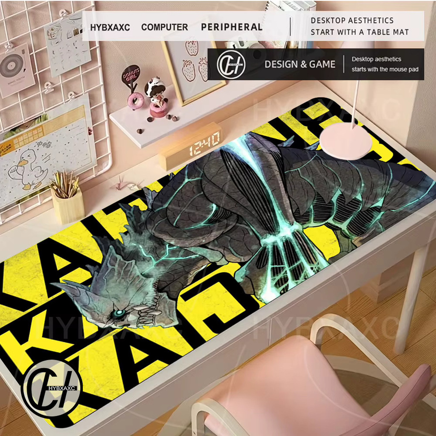 HYBXAXC Gaming Mousepad Kaiju No. 8 Design, große Schreibtischunterlage in Multicolour - Bild 3