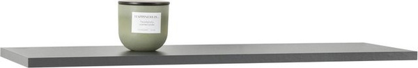 Mömax Wandboard Bigg in Anthrazit, Wandregal modern aus MDF, Breite: 80 cm, Tiefe: 25 cm, Höhe: 1,6 cm
