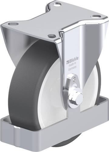 Blickle B-POTH 125G-FS Stahlblech-Bockrolle in Silber, Rad-Durchmesser: 125 mm, Tragfähigkeit: 250 kg - Bild 1