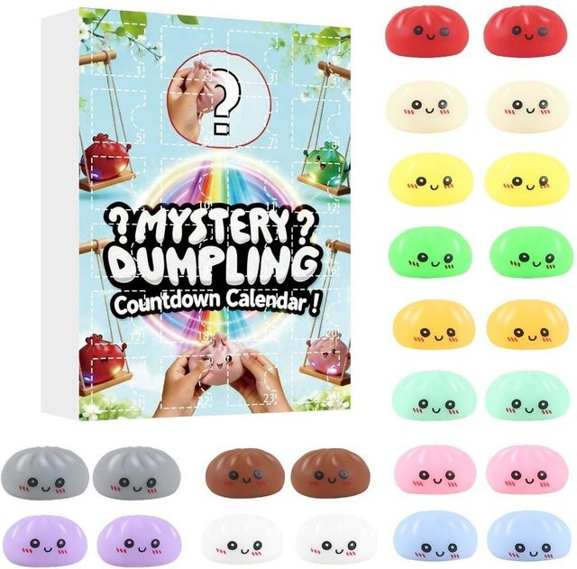 meiluo Fidget Mystery Dumpling Adventskalender, 24-Tage Countdown-Kalender - Bild 1
