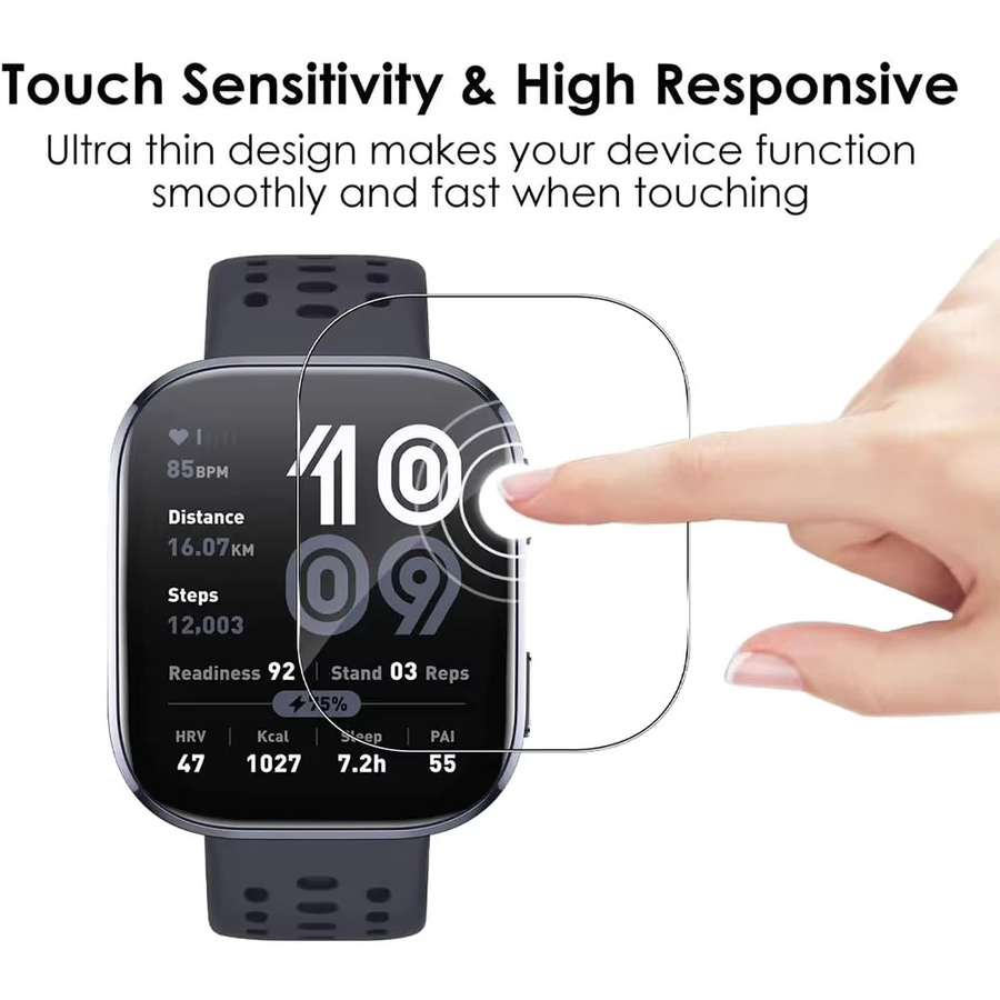 Huami Displayschutzfolie TPU, transparent, Amazfit Bip 5 Bip 6 - Bild 5