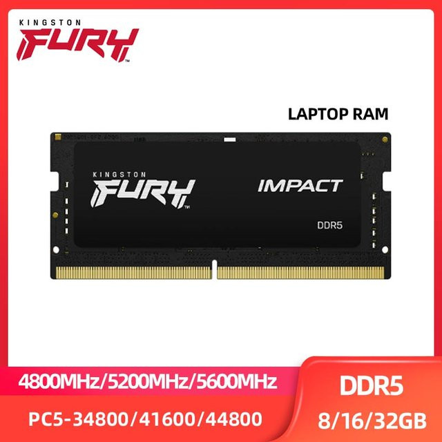 Kingston DDR5 SODIMM Notebook-Arbeitsspeicher in Schwarz - Bild 1