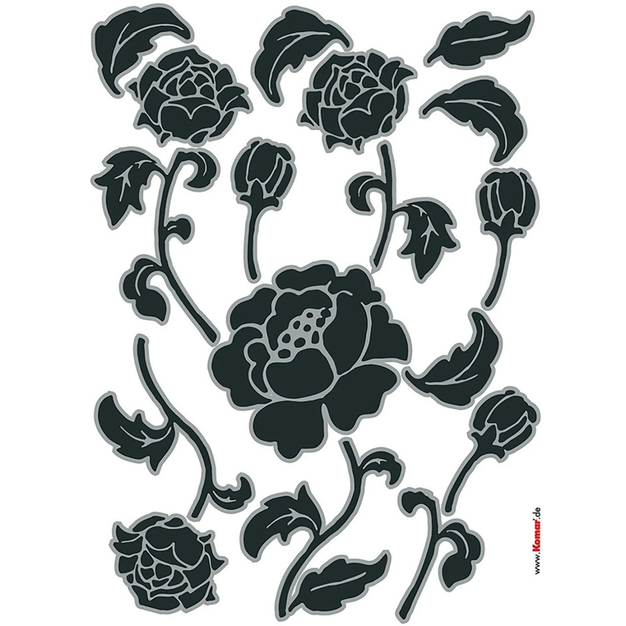 KOMAR Dekosticker Tiffany Blumen bunt B/H: 50 x 70 cm - Bild 2