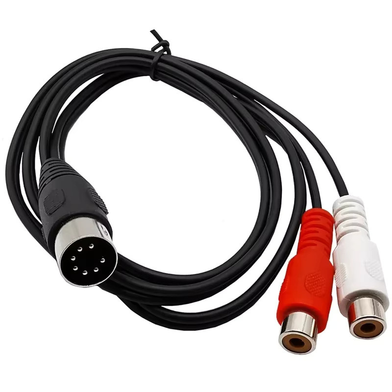 BSN Audiokabel MIDI auf 2 Dual-RCA mit 7-poligem DIN-Stecker - Bild 5