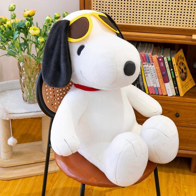 Bai Fen Bai Snoopy Puppe, Plüschtier, 30 cm, Schwarz, Weiß - Bild 1