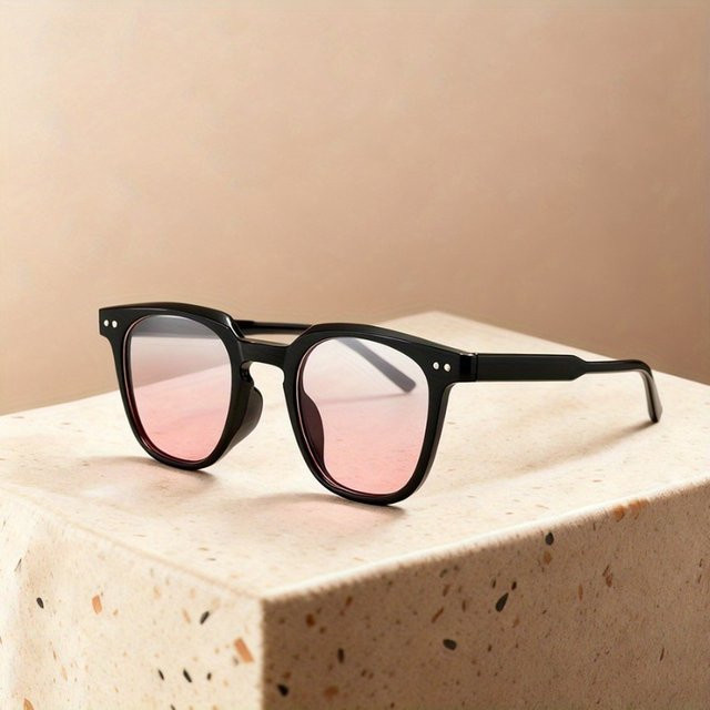 ZUIDID Korrektionsbrille, Vollrand, Round, Plastic, Pink, Unisex - Bild 1