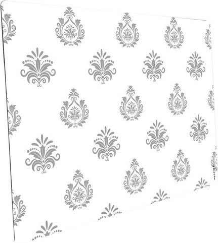 mySPOTTI Mini-Spritzschutz Royal Ornaments aus Aluverbund in Beige oder Weiß, B/T/H: 41,0 x 59,0 cm - Bild 1