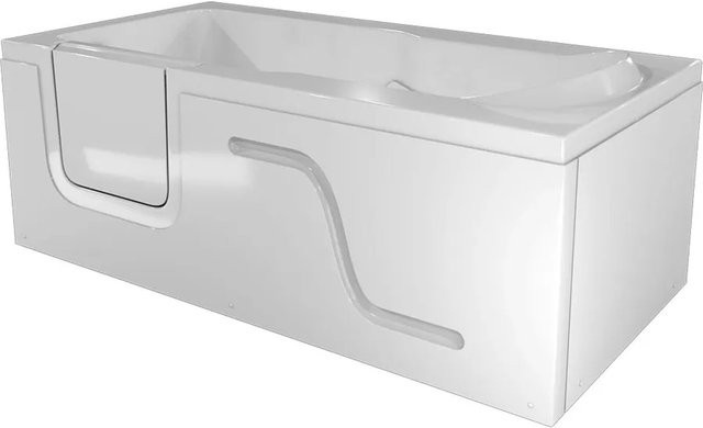 AcquaVapore Seniorenwanne mit Tür S17-R in Weiß, Rechteckig, B: 150 cm, T: 75 cm - Bild 1