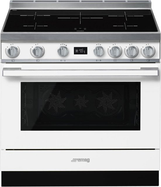 Smeg Stand-Elektroherd CPF9IPWH mit Induktionsfeld in Weiß - Bild 1