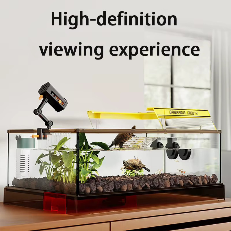 Miflame Transparentes Glas-Aquarium für Schildkröten und Reptilien, B/T/H: 50 x 50 x 50 cm - Bild 3