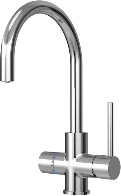 Xartis 5in1 Touch Küchenarmatur mit Sensor für kochendes und gefiltertes Wasser, Chrom, Silber, Modell XO-AR 5001 - Bild 1