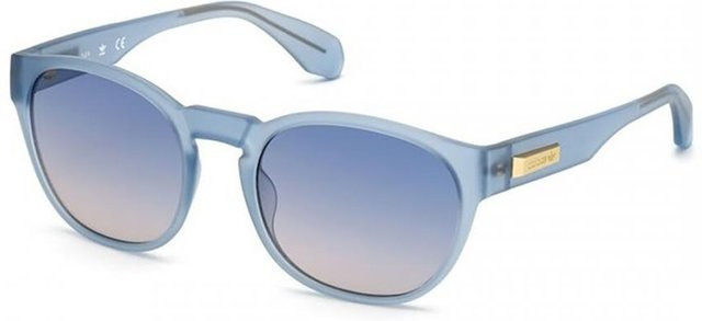 Adidas Originals 91b Sonnenbrille, Unisex, Vollrand, Rund, Kunststoff, Blue, Grey - Bild 1