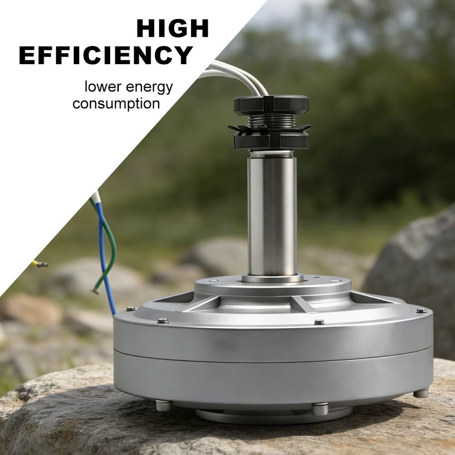 SMARAAD Dreiphasiger Permanentmagnet-Generator für Windturbinen in Silber, Niedrigdrehzahl-Direktantrieb Alternator für 12V 24V 48V - Bild 3