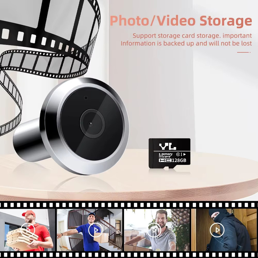 Awapow Tuya Smart Radar Türspion Kamera mit 2MP Auflösung, Wifi Video Türklingel und PIR Bewegungserkennung - Bild 6