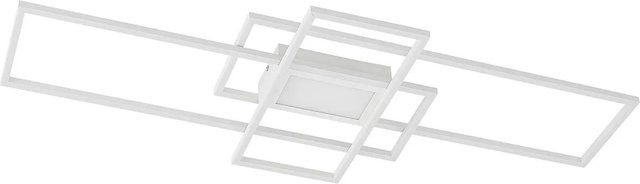 Lindby LED Deckenleuchte Caitilin in Weiß, dimmbar mit Leselampe und Fernbedienung, moderne Wohnzimmerleuchte aus Metall - Bild 1