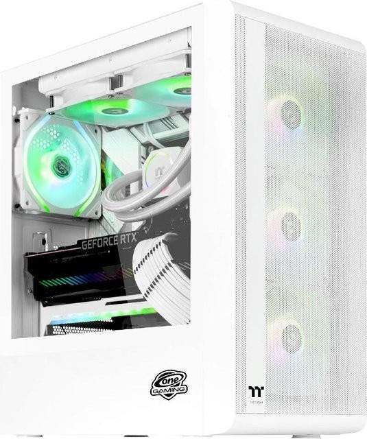 ONE GAMING Gaming PC IN051 in Weiß mit RTX 5060 Ti, Intel Core i5-12600KF, 480 GB NVMe SSD, 32 GB RAM und Windows 11 - Bild 1