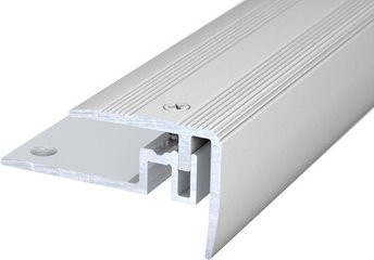 CARL PRINZ Treppenkantenprofil PS 400 aus Aluminium, silberfarben, B/H: 38 x 35 mm, versenkt gelocht - Bild 1