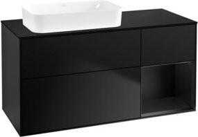 V&B Waschtischunterschrank Finion in Blau mit Lackierung, Breite: 120 cm, Tiefe: 60 cm - Bild 1