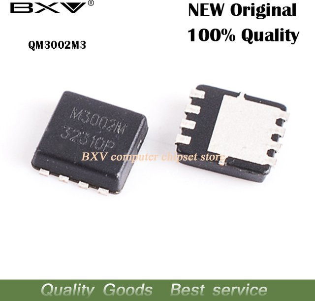5 Stück MOSFET QFN-8 M3002M Original Authentisch in Schwarz, 3 mm x 3 mm - Bild 1