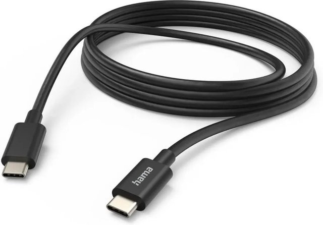 Hama USB-C auf USB-C Ladekabel Schwarz 3 m - Bild 1