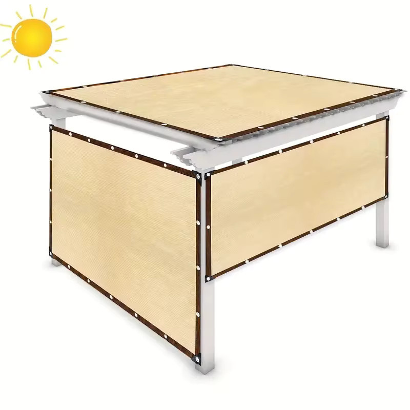 Gartenschattierungsnetz für den Außenbereich mit UV-Schutz in Blau oder Beige, B/H: 300 x 200 cm - Bild 3