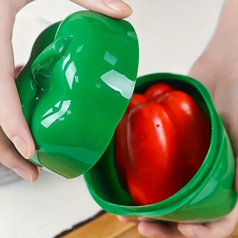 YOCITY Lebensmittelbox aus Kunststoff als versiegelter Organizer für Gemüse wie Zwiebeln, Knoblauch und grünen Pfeffer zur frischen Aufbewahrung - Bild 3