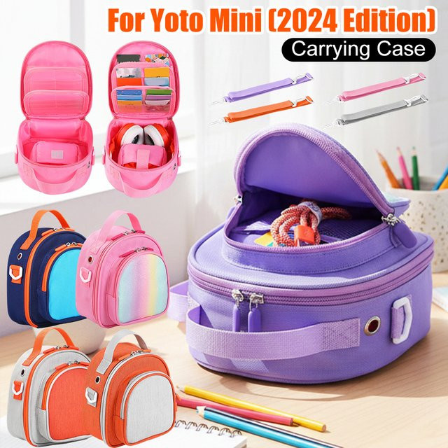 APWIKOGER Tragetasche für Yoto Mini 2024 Edition in Blau mit Kartenhalter für bis zu 30 Karten und Schultergurt - Bild 1