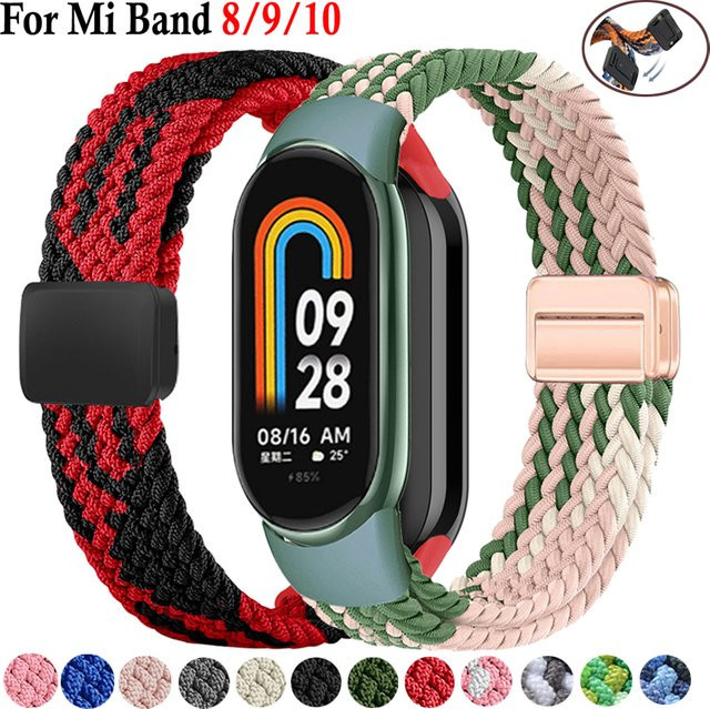 ATOPKEY Uhrenarmband Nylon, Magnetisch, geflochten, Xiaomi Mi Band 8 9 10, Unisex - Bild 1