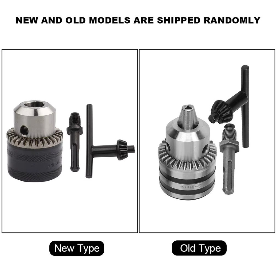 WALFRONT Bohrfutter-Adapter-Set in Silber mit rundem Schaft-Adapter für elektrische Bohrer, 3,0–16 mm und 1/2–20 UNF - Bild 4