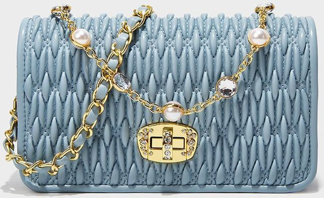 JMG Bags Perlenkette, blau, Damen - Bild 1