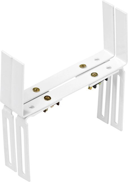 Verstellbarer Balkonkastenhalter aus Stahl in Weiß für den Außenbereich, Breite: 16 cm bis 22 cm - Bild 1