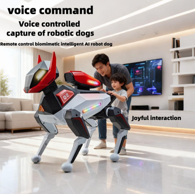 ZOCO KI-Simulationsroboter-Hund, Roboterhund, Sprachsteuerung, APP-Kontrolle, Programmierbar, Interaktiv - Bild 1