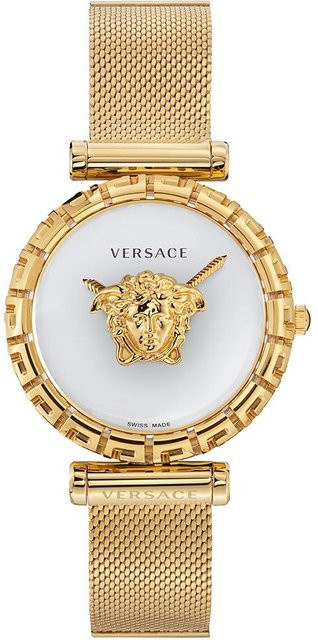 Versace Damenuhr, Quarz, Edelstahl, Gold, Diamantbesetzt, 37 mm - Bild 1