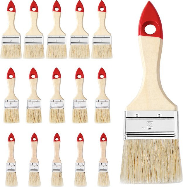 Monzana Pinselset 15-teilig aus Holz in Multicolor - Bild 1