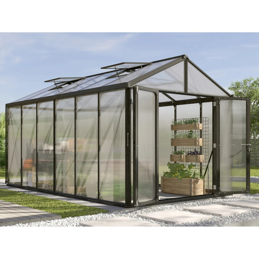 Vitavia Gewächshaus Zeus Comfort 11900 Schwarz 11,9 m² - Bild 4