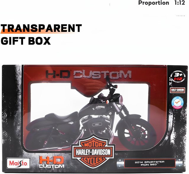 Maisto Harley Davidson Sportster Iron 883, Motorradmodell, 1:12, ab 14 Jahren - Bild 1