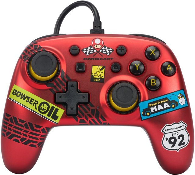 Nano Wired Controller für Nintendo Switch in Red im Mario Kart Racer Design - Bild 1