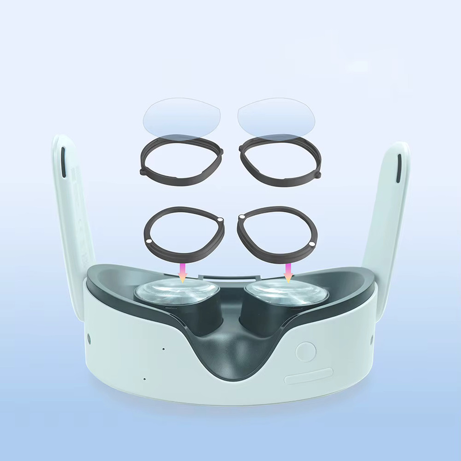 Shunmaii Magnetischer Brillen-Abstandshalter für Meta Quest 3S VR-Brille, kratzfestes VR-Headset-Spiegel-Zubehör - Bild 2