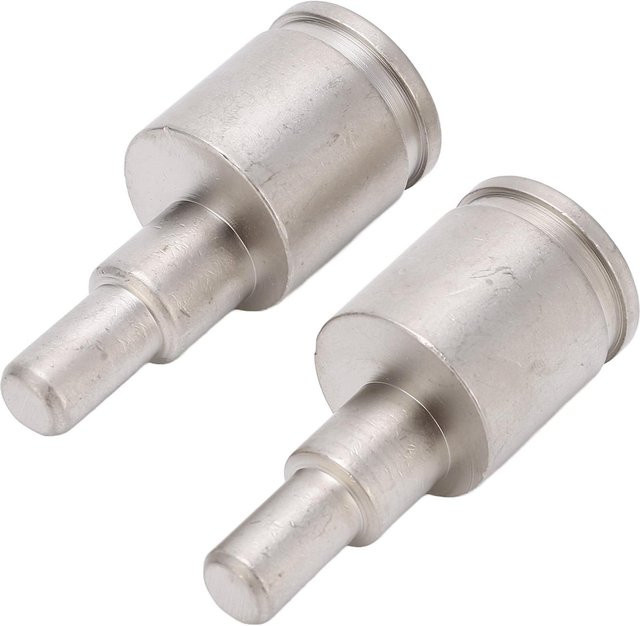 KaiSai 2 Stück Verstärker Eingang Reduzieradapter 0 Gauge auf 4 Gauge aus vernickeltem Messing in Weiß und Silber - Bild 1