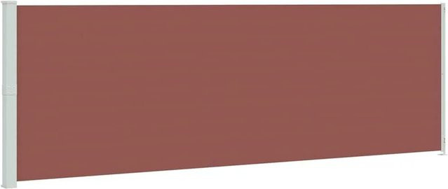 vidaXL Seitenmarkise ausziehbar aus Polyester und Stahl, Braun, B/H: 600 x 200 cm - Bild 1