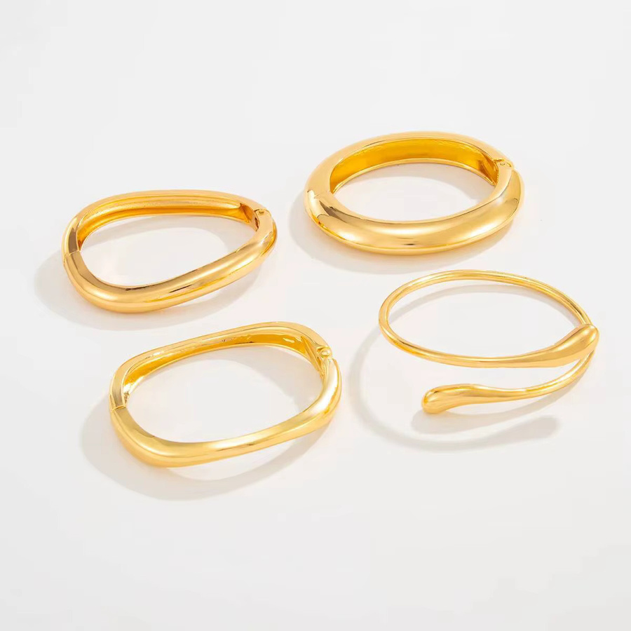 Ingemark Armreifen, Wasser Tropfen, Gold, Unisex, Punk - Bild 2