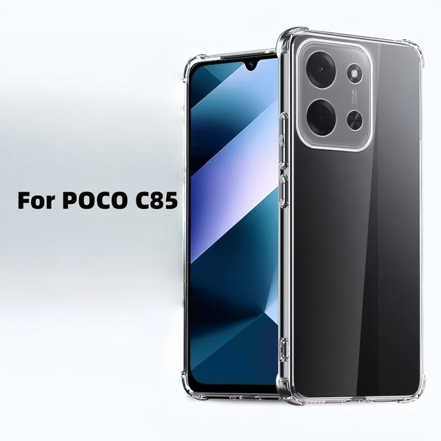Transparente stoßfeste TPU-Handyhülle für Xiaomi POCO C85 in Klar - Bild 1
