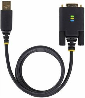 StarTech.com USB zu Null-Modem Serielles Adapterkabel USB-A auf DB9, Schwarz, Länge: 1 m - Bild 1