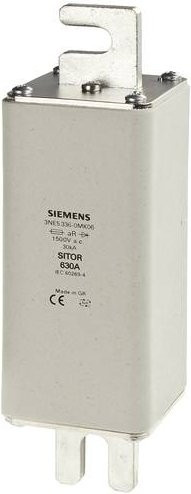 Siemens 3NE53300MK06 Sicherungseinsatz, Größe 2, 315A, 1500V, Silber - Bild 1